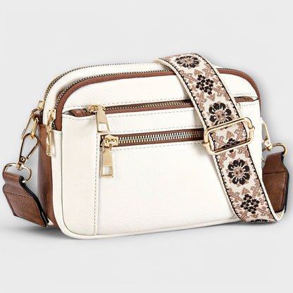 Borsa a Tracolla in Pelle Vegana Aurellia, Stile Retro con Cinghia Boho Regolabile, Ampio Spazio per Essenziali