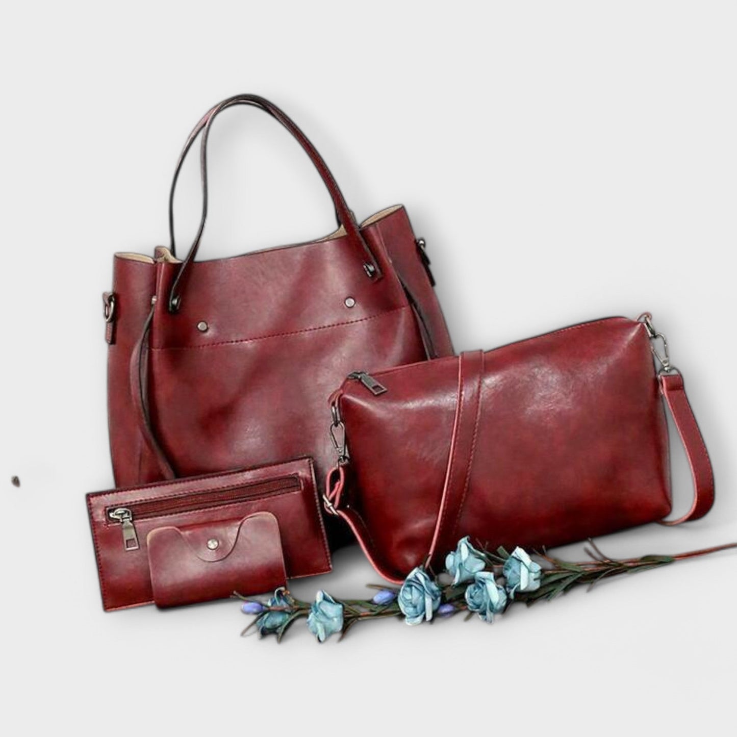 Aurellia - Set di 4 Eleganti Borse Vintage per Uso Quotidiano