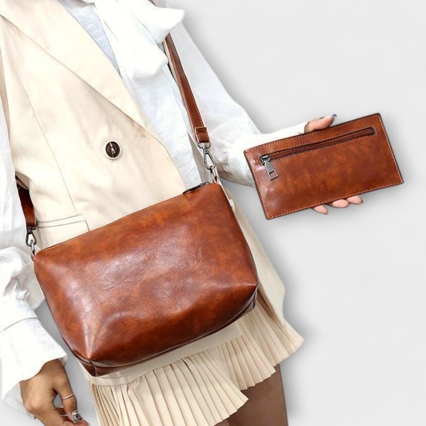 Aurellia - Set di 4 Eleganti Borse Vintage per Uso Quotidiano