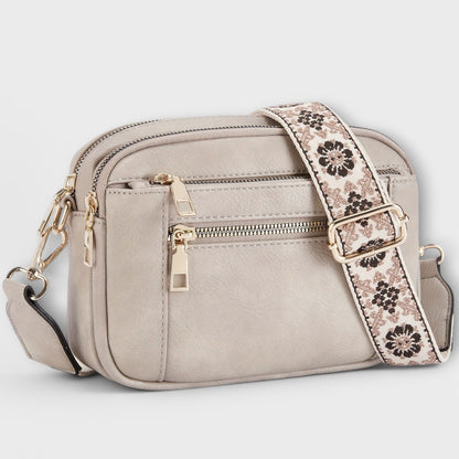 Borsa a Tracolla in Pelle Vegana Aurellia, Stile Retro con Cinghia Boho Regolabile, Ampio Spazio per Essenziali
