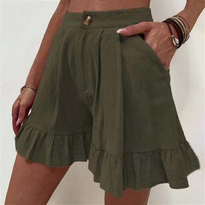 Pantaloni Corti Casual Monocromatici