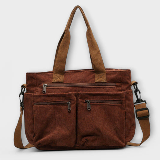 Borsa Aurellia - Materiale in corda leggero e resistente all'acqua, spaziosa con scomparto con zip, ideale per lavoro o viaggio
