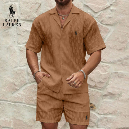Set Estivo Testurizzato RL – Offerta Camicia & Pantaloni Corti