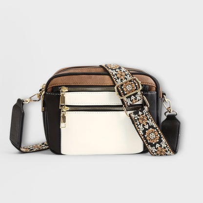 Borsa a Tracolla in Pelle Vegana Aurellia, Stile Retro con Cinghia Boho Regolabile, Ampio Spazio per Essenziali