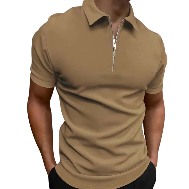 Lucente™ | Polo con Mezzo Zip