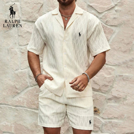 Set Estivo Testurizzato RL – Offerta Camicia & Pantaloni Corti