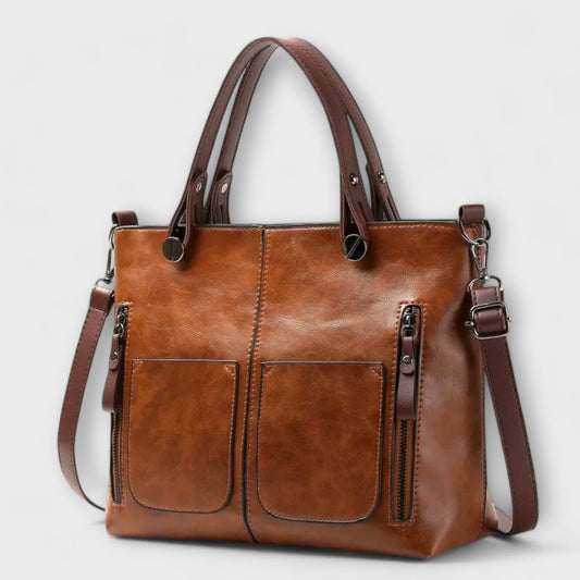 Aurellia - Borsa in Pelle Elegante e Spaziosa per Uso Quotidiano