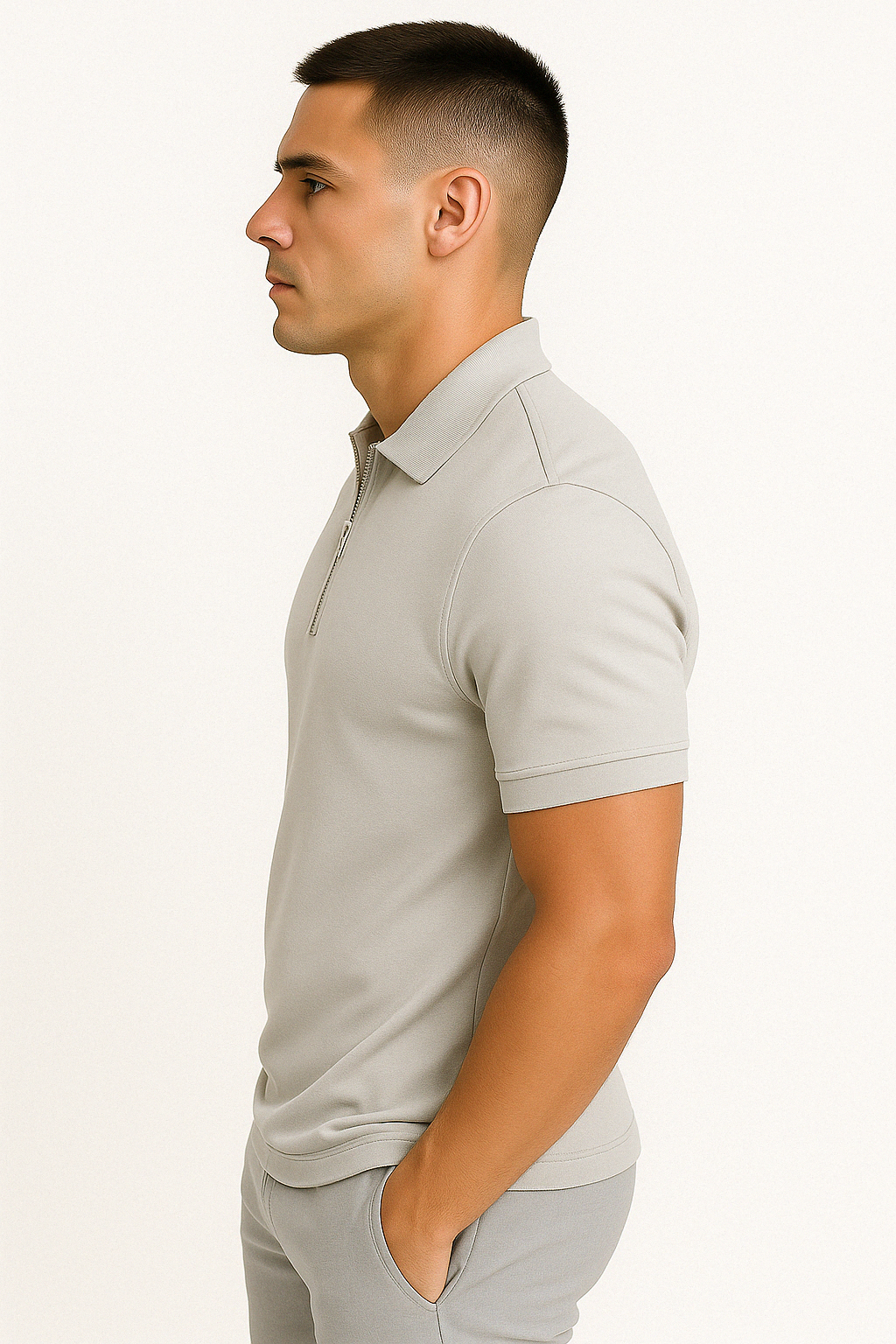 Lucente™ | Polo con Mezzo Zip