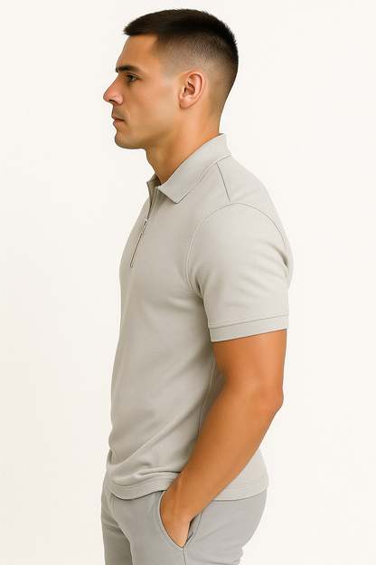 Lucente™ | Polo con Mezzo Zip