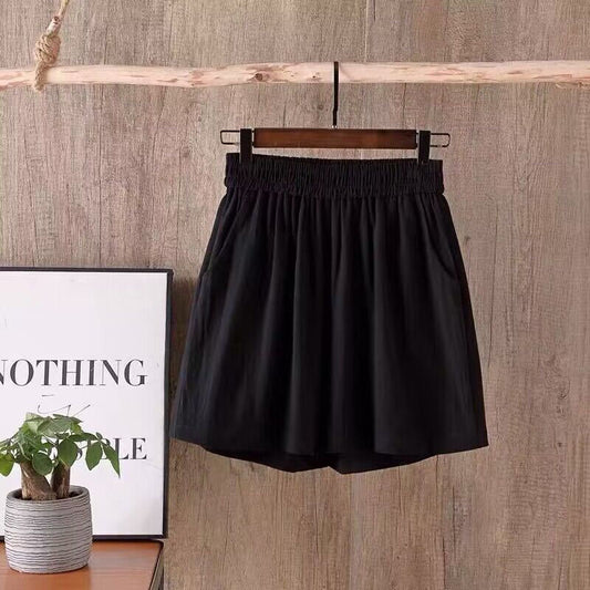 Pantaloni Corti Monocromatici Casual