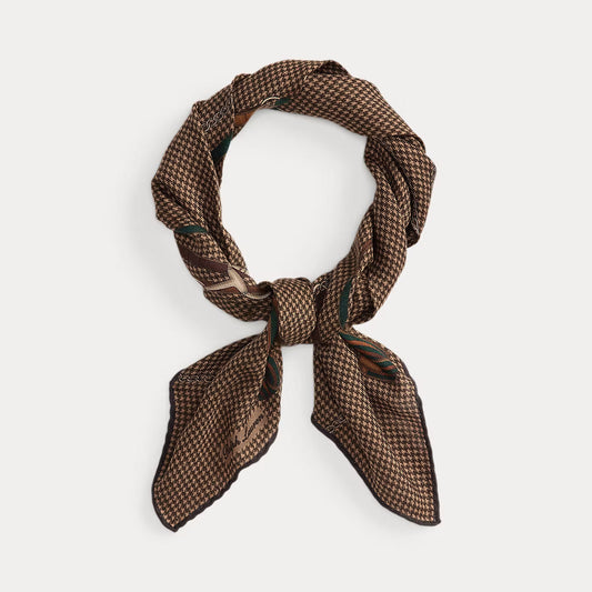 Sciarpa equestri in cashmere e seta