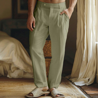 Pantaloni in Lino Broce