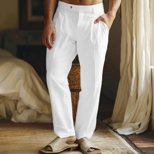 Pantaloni in Lino Broce